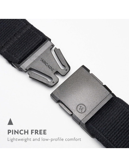 Cinturón Elástico Unisex Arcade Belts A2 - Negro, 101.6 cm