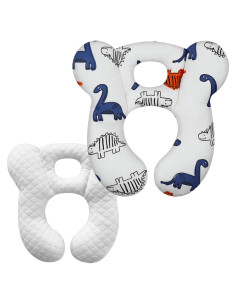 Almohada de Viaje para Bebés XIGGA 100% Algodón Suave 26x24.5cm