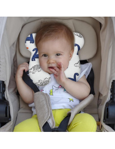 Almohada de Viaje para Bebés XIGGA 100% Algodón Suave 26x24.5cm 2