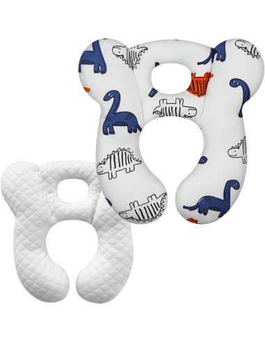 Almohada de Viaje para Bebés XIGGA 100% Algodón Suave 26x24.5cm