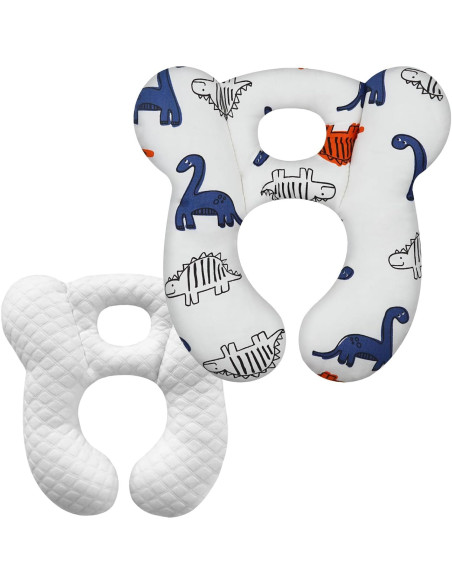 Almohada de Viaje para Bebés XIGGA 100% Algodón Suave 26x24.5cm