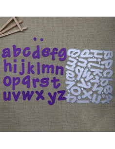 Troqueles de Alfabeto AHOMASH 50mm para Scrapbooking DIY 2