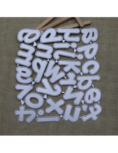 Troqueles de Alfabeto AHOMASH 50mm para Scrapbooking DIY