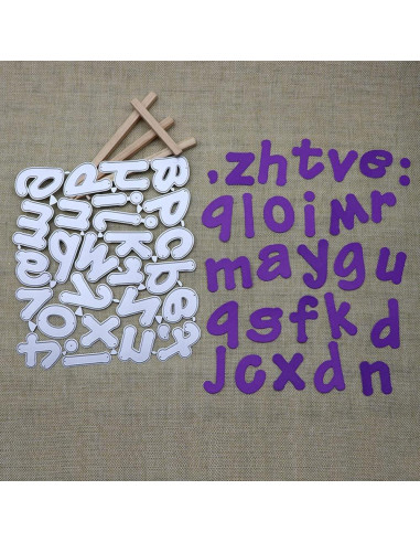 Troqueles de Alfabeto AHOMASH 50mm para Scrapbooking DIY