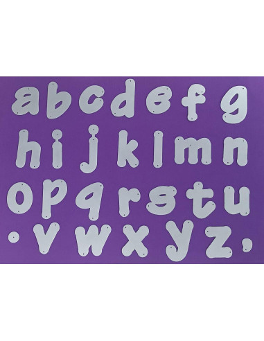 Troqueles de Alfabeto AHOMASH 50mm para Scrapbooking DIY