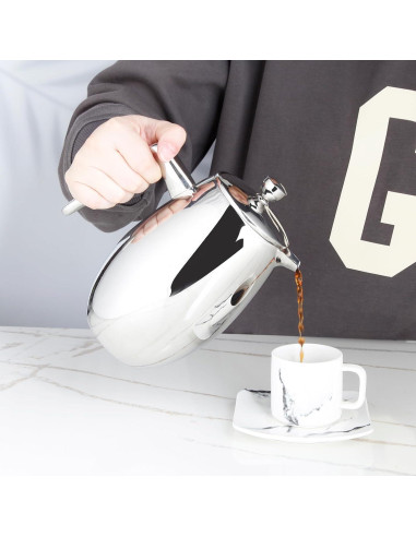 Cafetera Francesa Easyworkz Nando 350ml Acero Inoxidable