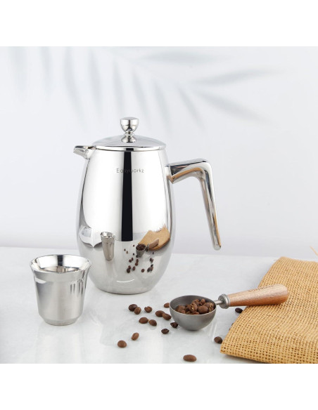 Cafetera Francesa Easyworkz Nando 350ml Acero Inoxidable