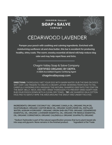 Champú y Acondicionador Orgánico para Perros Chagrin Valley - 107 g