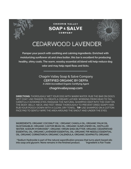 Champú y Acondicionador Orgánico para Perros Chagrin Valley - 107 g