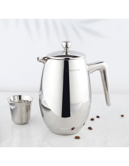 Cafetera Francesa Easyworkz Nando 350ml Acero Inoxidable