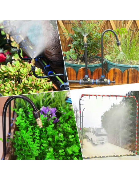 Kit de Riego Automático WCBMIRRI 25m con Goteadores Ajustables