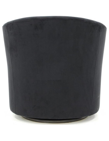 Silla de Club Giratoria Pemberly Row 19 H Tela Negra