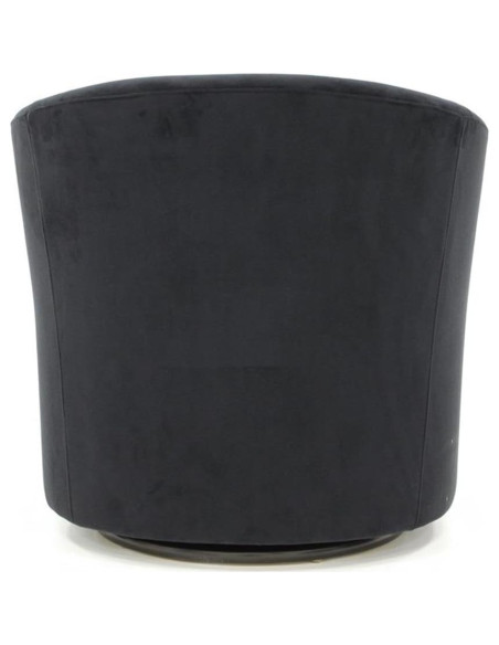 Silla de Club Giratoria Pemberly Row 19 H Tela Negra