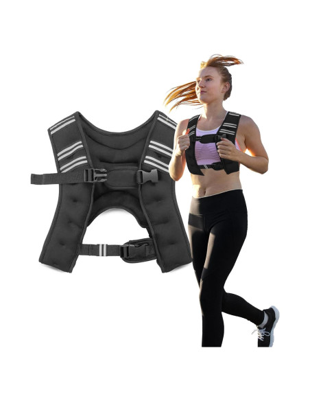 Chaleco con peso 5kg Beauti4U para entrenamiento de fuerza