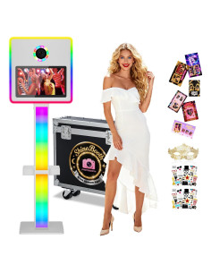 Cabina de Fotos Espejo Pikiu 15.6'' con Luz RGB y Estuche