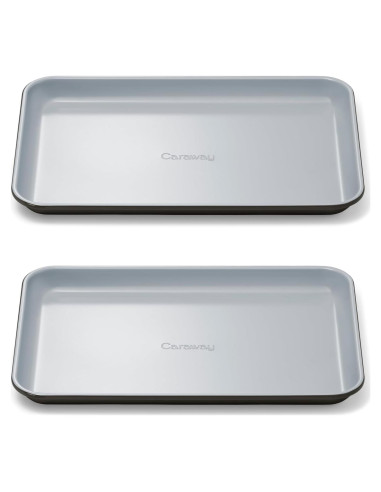 Dúo de bandejas para hornear Caraway 23x33 cm cerámica negra
