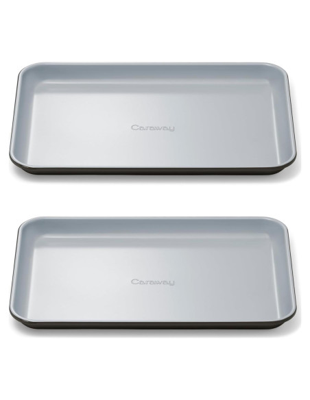 Dúo de bandejas para hornear Caraway 23x33 cm cerámica negra