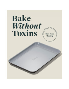 Dúo de bandejas para hornear Caraway 23x33 cm cerámica negra 2