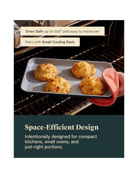 Dúo de bandejas para hornear Caraway 23x33 cm cerámica negra