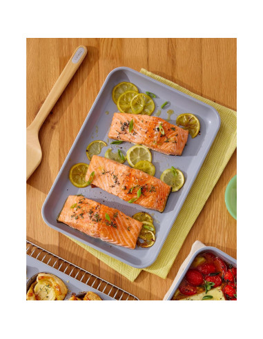 Dúo de bandejas para hornear Caraway 23x33 cm cerámica negra