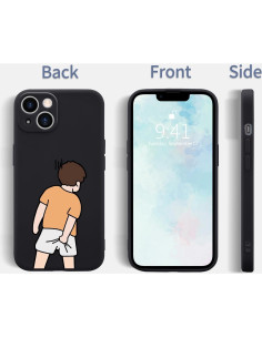 Funda de Silicona para iPhone 11 Wihytec Negra Divertida 2