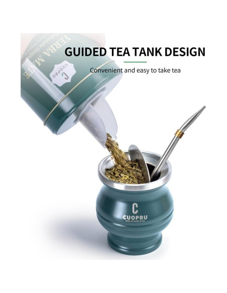 Yerba Mate CUOPRU Tradicional 247g Sin Tallos Verde