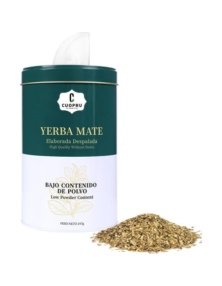 Yerba Mate CUOPRU Tradicional 247g Sin Tallos Verde