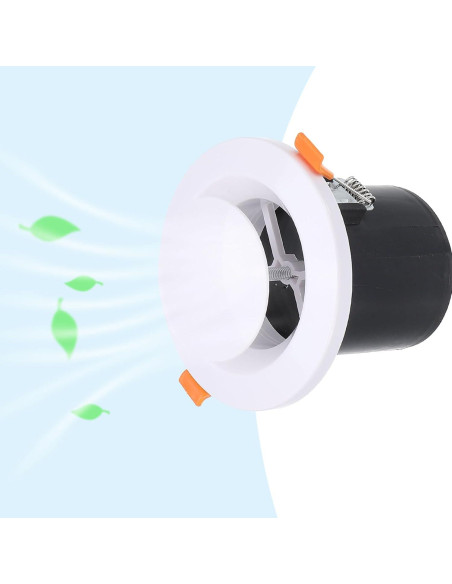 Ventilación Redonda Ajustable PATIKIL 10 cm 2pcs Blanco