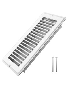 Rejilla de Ventilación de Piso JSLIN 4x10 cm Blanca - 1 Paquete