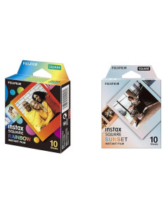 Película FUJIFILM Instax Square Arcoíris y Atardecer - 20 exposiciones
