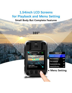 Cámara Corporal JIESUDA 1296P con Audio y Batería de 10h 2