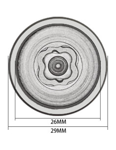 Llave de Bloqueo de Rueda 073 JEUCLEL para BMW Mini 29mm 2