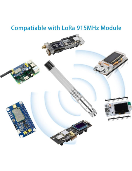 Antena de Fibra de Vidrio 20cm 915MHz 5.8dBi KMR195 para Helium
