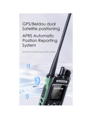 Walkie Talkie Digital Baofeng DM-32 10W GPS UHF VHF