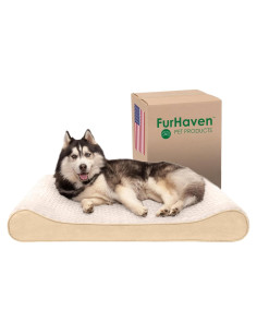 Cama para Perros Furhaven Jumbo 76x114 cm Espuma Viscoelástica