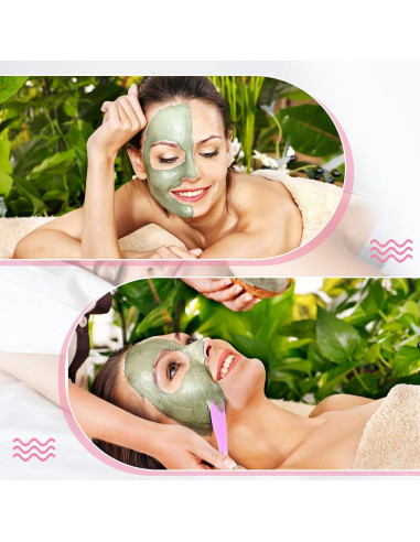 10 Espátulas Plásticas Cosméticas Yuxung Coloridas para Facial