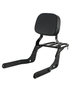 Respaldo Sissybar y Soporte de Equipaje Harvards Chrome para Honda Shadow Aero VT750C 2004-2025