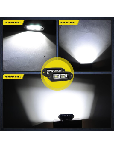 Barra de Luz LED Nilight 40W 12.7x7.6cm Impermeable 2Pcs