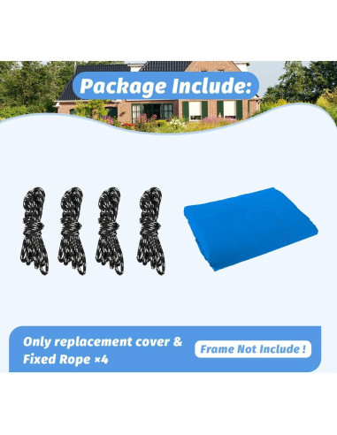 Cubierta de Reemplazo para Carpa Birodeko 10x10ft Azul