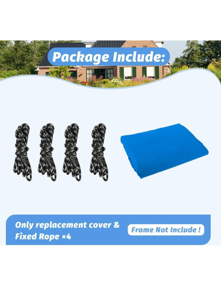 Cubierta de Reemplazo para Carpa Birodeko 10x10ft Azul