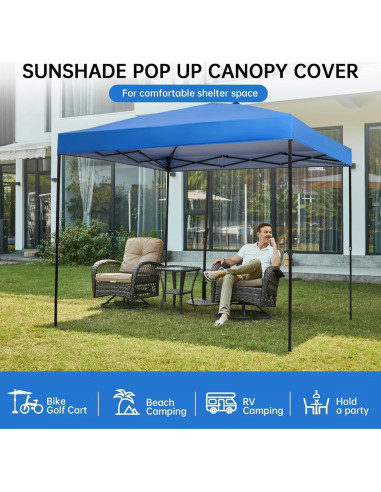 Cubierta de Reemplazo para Carpa Birodeko 10x10ft Azul