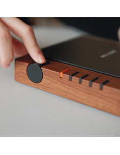 Reproductor de CD R300 Bluetooth Retro Compacto 2000mAh Marrón 2