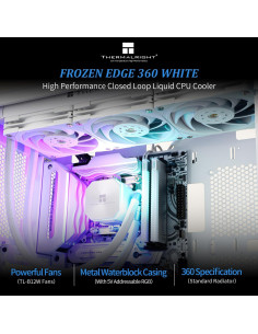 Enfriador de Agua CPU Thermalright Frozen Edge 360 Blanco 2.6kg 2