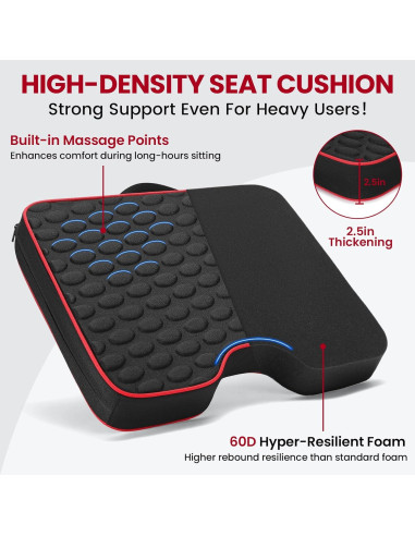 Cojines Portátiles para Estadio JDITVYHANO - 2 Unidades con Espuma 6.35 cm