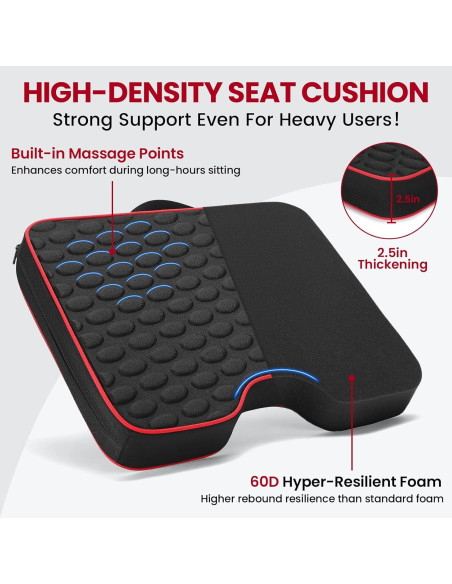 Cojines Portátiles para Estadio JDITVYHANO - 2 Unidades con Espuma 6.35 cm