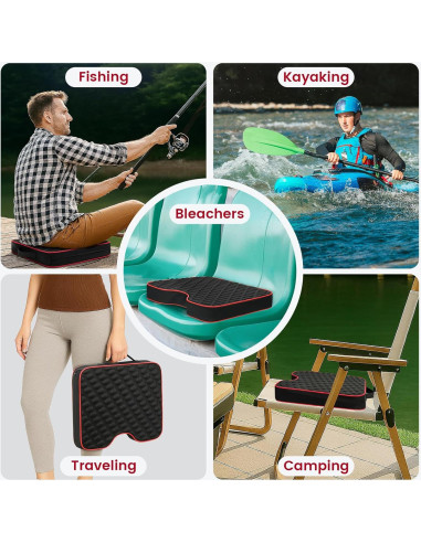 Cojines Portátiles para Estadio JDITVYHANO - 2 Unidades con Espuma 6.35 cm