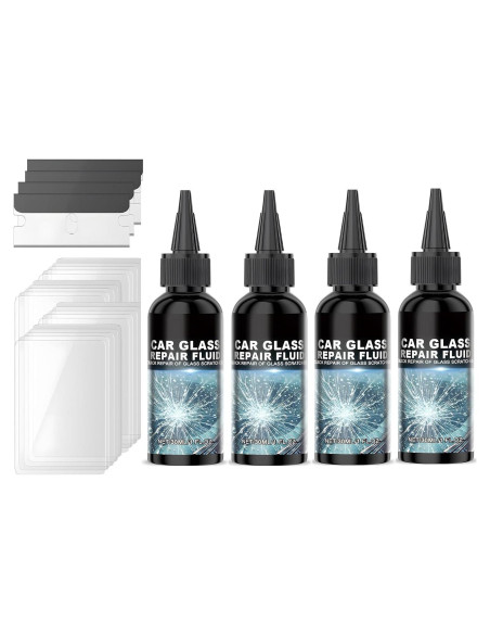 Kit de Reparación de Parabrisas Genérico 4 PCS para Grietas