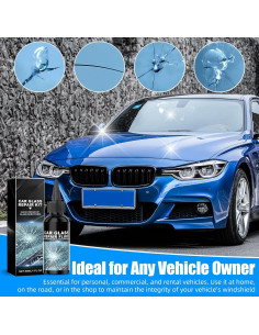 Kit de Reparación de Parabrisas Genérico 4 PCS para Grietas 2