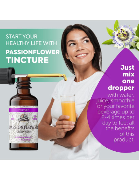 Tintura Orgánica de Flor de Pasión Florida Herbs 59 ml