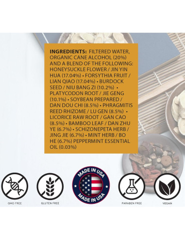 Tintura Herbal Madreselva y Forsythia root + spring 60 ml